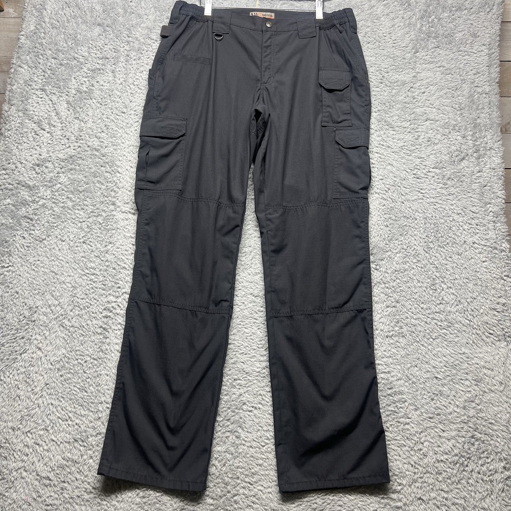 5.11 Tactical Pants Womens 18 Long Gray Taclite Pro Ripstop Reinforced Workwear